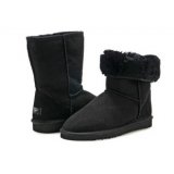 New 5825 Black Men's Sheep Wool Snow Boots