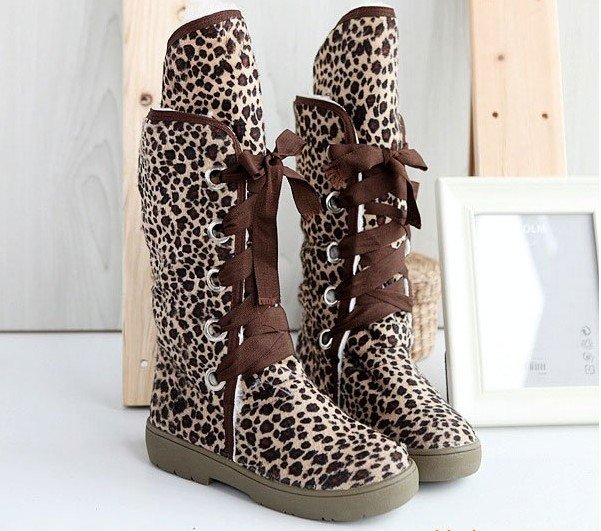 New Knee - High Low Heel Height Boots Suede Sheepskin Warm Multi - Colored Women's Boots