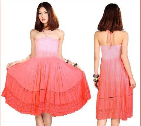 Halter Gypsy Boho Hippie Beach Long Dress