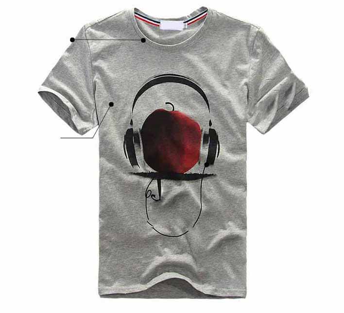 Pure Cotton Printing O-Neck Short Sleeve Breathable T-shirt