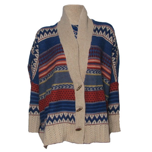 Computer Knitted Wool / Acrylic Winter Women Wool Cardigan Women Sweaters