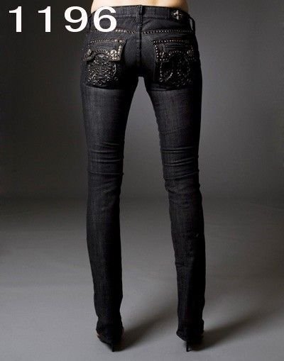 Lady Washed Breathable Beading Don't Fade Slim Jeans