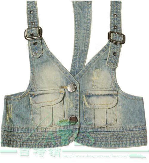 Women's Denim Slim Korean Fashion Spring Cowboy Waistcoats