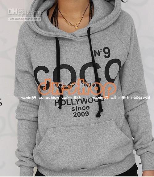 Light Gray Women's Even Cap Pocket Sweatshirts