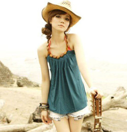 100% Cotton Blue White Black Red Corduroy Sleeveless Summer Breathable Women Tank Tops