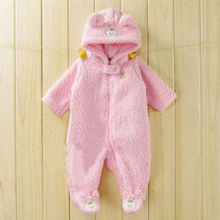 Pink Pure Cotton With Zipper Baby Rompers