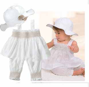 White Sleeveless With Straps Baby Skirts