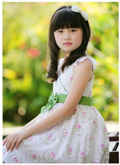 Bowknot Belt Sleeveless Knee-length Girls' Skirts