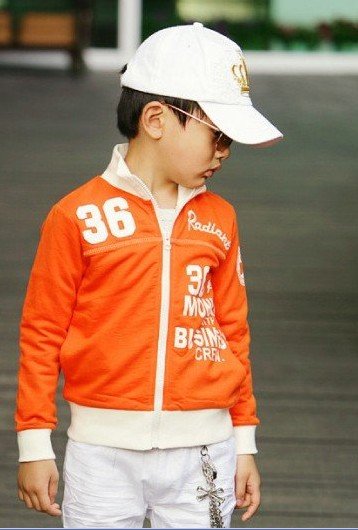 Fashion Leisure Letters of Children's Coat and Simple Male Coat