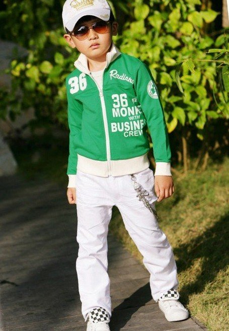 Zipper Shaft Collar Leisure Letters of Simple Male Coat