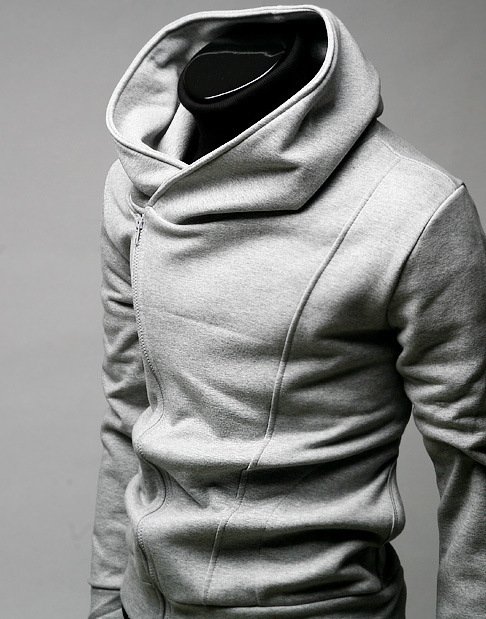 South Korea Casual Grey Rider Men's Even Cap Slim Coats