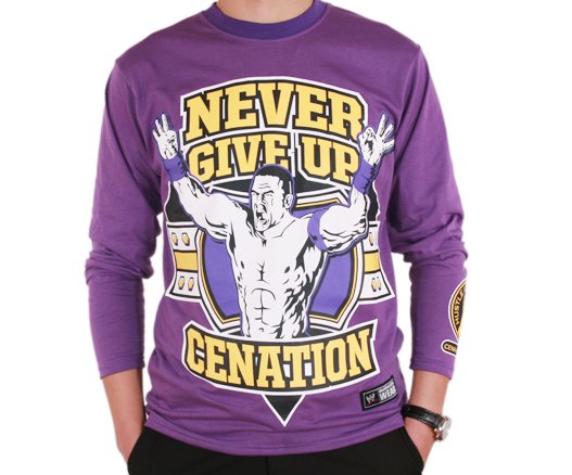 Purple John Cena Cenation Its Thick Long-sleeved T-shirt