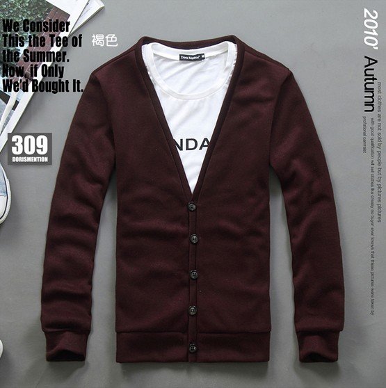 Men's Anti-Shrink Breathable Quick Dry Cotton Blended Cashmere Knitted Sweater