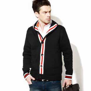 New Style Men's Long Sleeve Buttons Woolen Sweaters