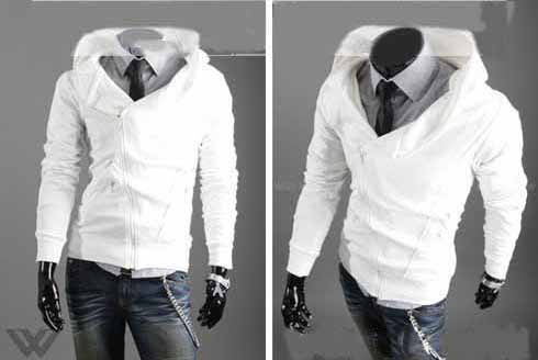Men's Cotton Casual Zip Up Even Cap Jacket