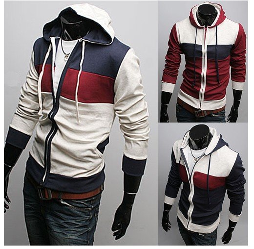 Men's Leisure with Hood Cardigan Fleeces Long Sleeve Zipper-up Even Cap Coat