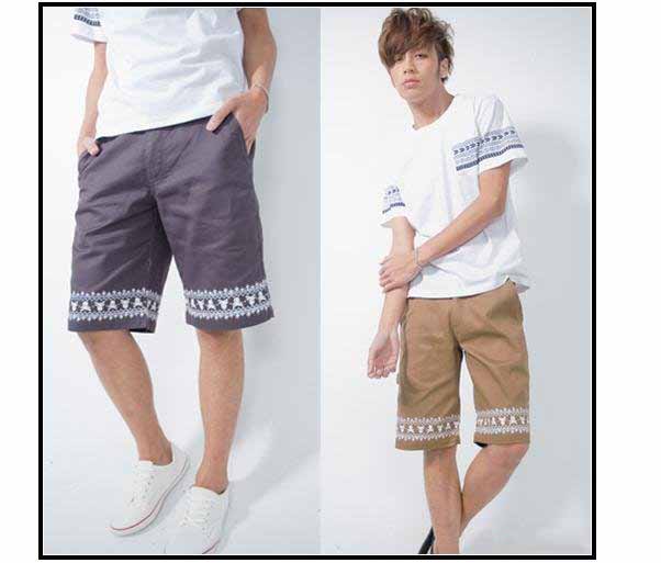 Handsome Printing Leisure Cotton Shorts For Men