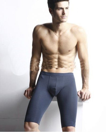 Man Blue Quick Dry Soft Comfortable Inner Pants / Briefs