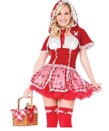 Red Lace Appliques Mini Halloween Costume