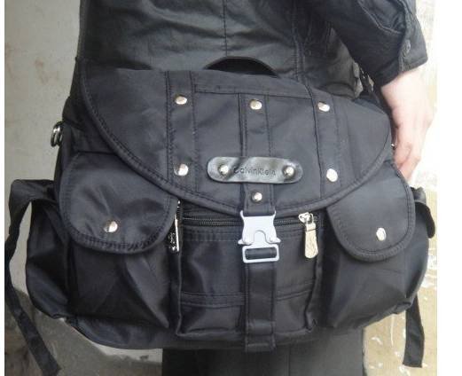 Men's Black Canvas Tote Dual Function with Dustbag Leisure Briefcase