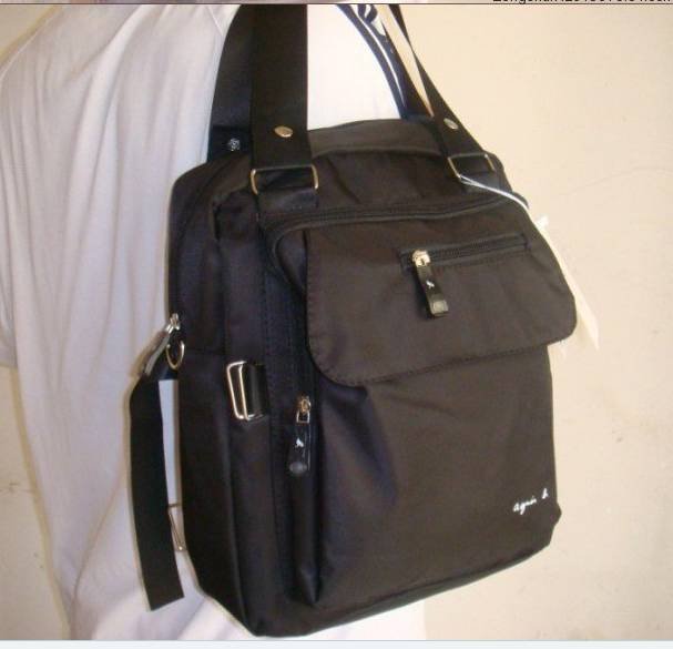 Men's Dual-Function Soft Zipper Canvas Shoulder Bags / Briefcase