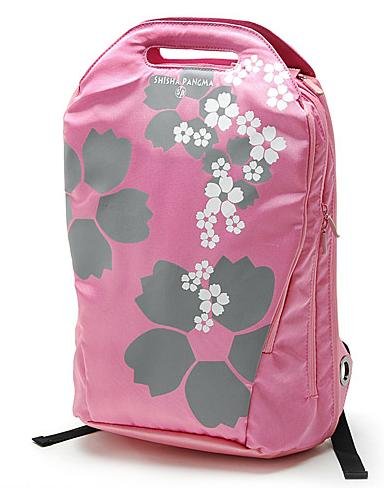 Pink Multi-purpose Nylon Zipper-pullers Laptop Backpack