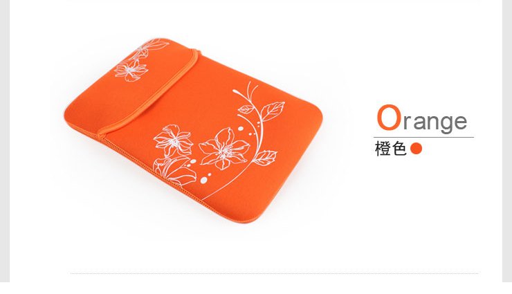 Neoprene Waterproof Flowers Printed Laptop Sleeves