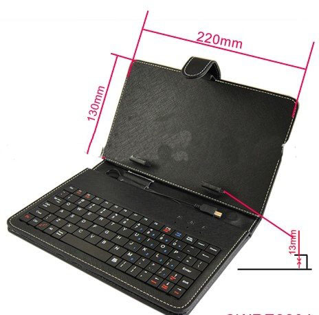 7 Inch Tablet PC Protective Keyboard Leather Case
