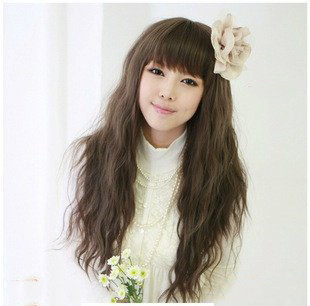 Lady Tan and Black Long Curl Full Lace Wigs