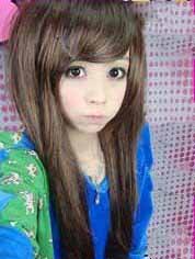 Long Lovely Synthetic Fleeciness Full Lace Girl Wigs