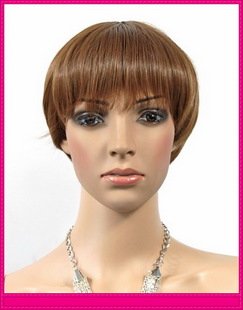 The Vogue Short Straight Synthetic Wigs