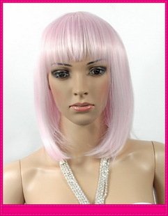 Beautiful Slender and Charming Flat Bang Synthetic Wigs