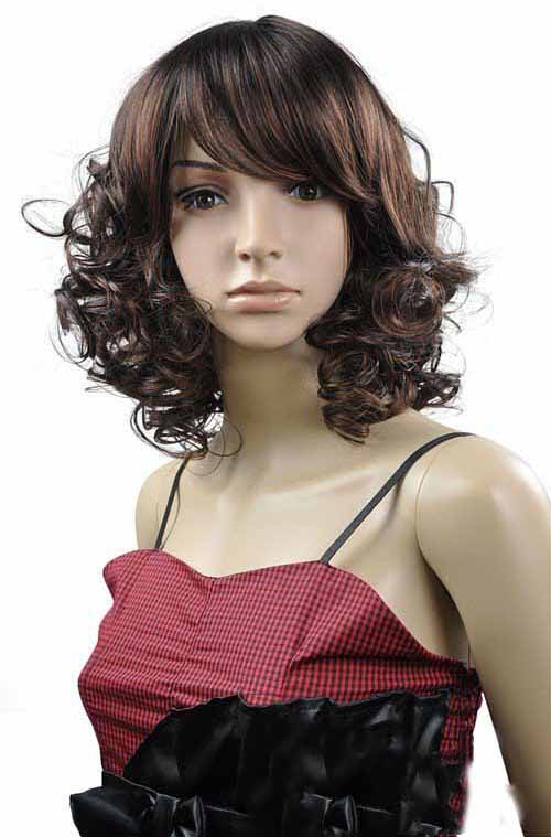 Neat Bang Fashion Short Curl Synthetic Wig