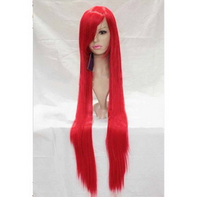 Long Red Straight Party Dance Synthetic Cosplay Wig
