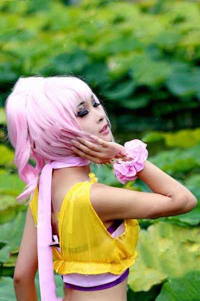 Code Geass Anya Alstreim Synthetic Hair Cosplay Wigs