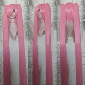 Vocaloid Hatsune Pink Miku Cosplay Wig