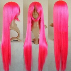 Ladies' Red Beautiful Long Straight Cosplay Wigs