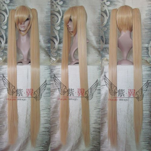 Golden Mix Vocaloid Hatsune Miku Straight Long Cosplay Wig