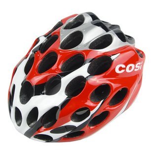 Red Helmet for Bike Lover COSI 39 Holes Cycling