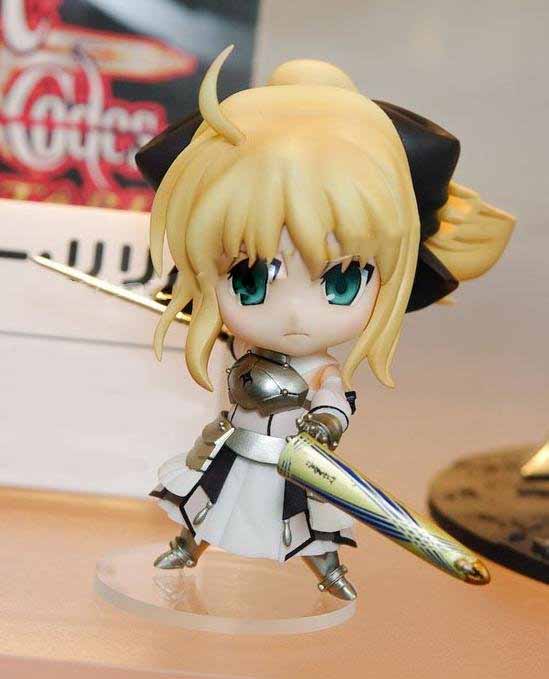 Golden Hair With A Sword Plastic Action Figure