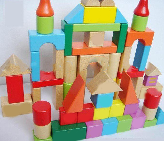 DIY Puzzle Toys Educational Wooden Building Blocks