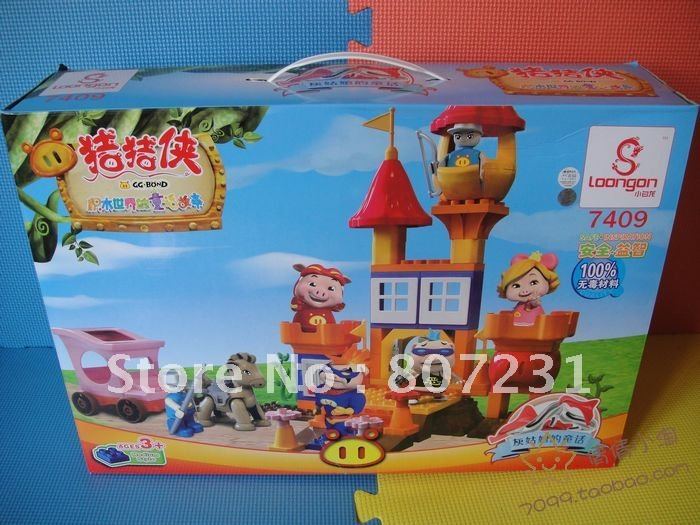 Children Plastic Swine Foo Fighting Series Construction Building Blocks