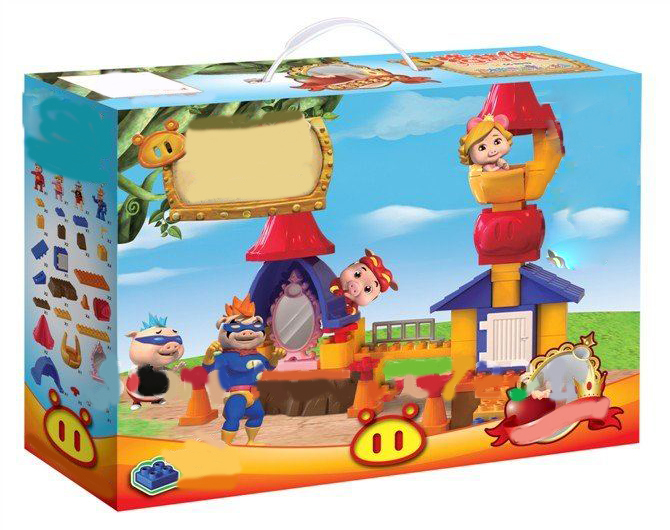 Children Plastic Swine Foo Fighting Series Construction Building Blocks