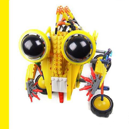 Interenting Ox-eyed Robots Building Block Assemble Educational Toys