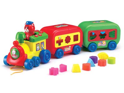 Educational Toys 3 - Compartment Funny Cartoon Choochoo Learning Train Educational Toy