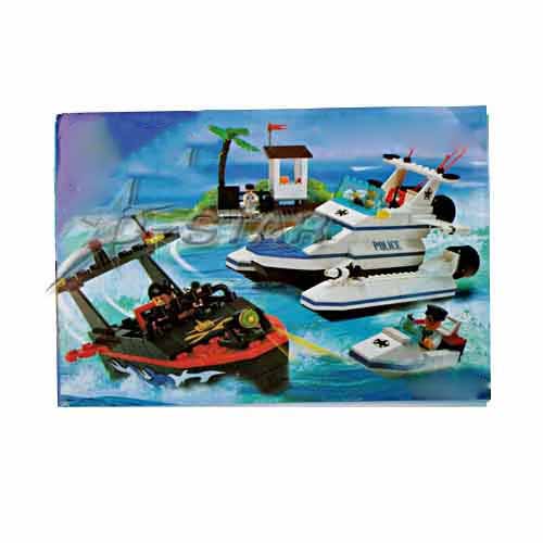 Sea Arrest Team DIY Blocks Plastic Educational Puzzle Toy