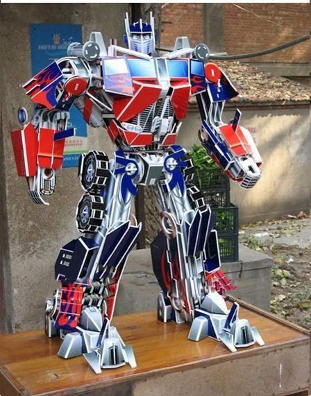 3D DIY Light & Sound Plastic Robot Models