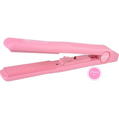 Flat Iron Technique Pink 1-inch Hair Straighteners