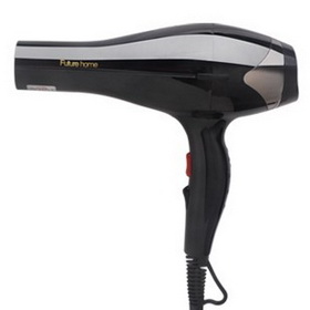 Black Plastic High-power Professional Electric Hair Dryer
