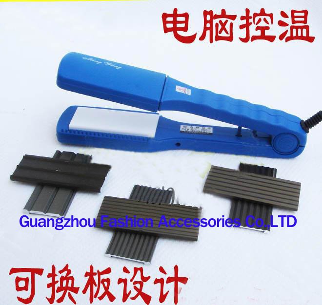 Ceramic Straight Golden-plate Aluminum Case Temperature Microcomputer Controlling Hair Curler